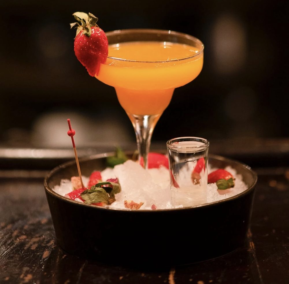 A cocktail at the bar